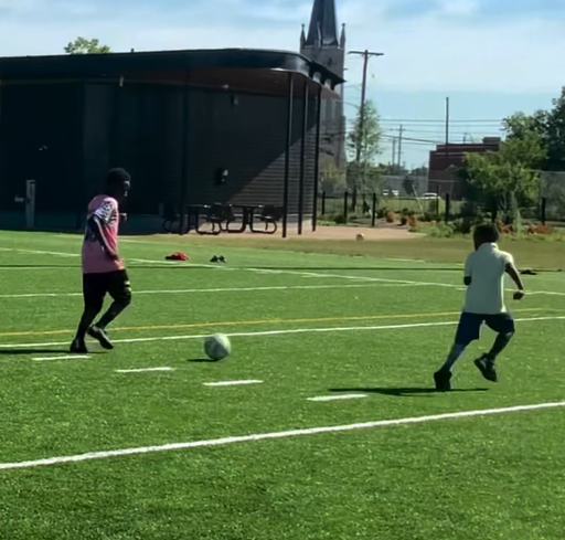 Warriors Soccer Camp 1v1 training
